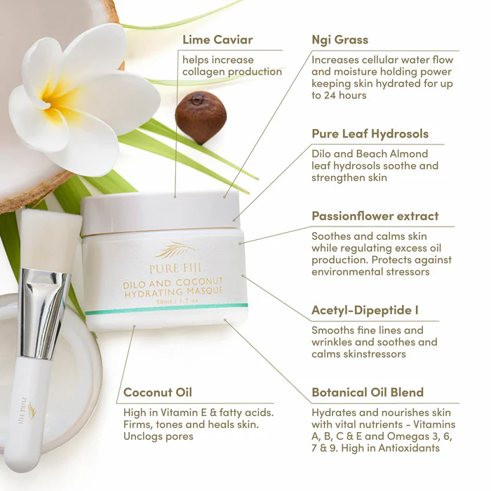 Dilo & Coconut Hydrating Masque Dilo & Coconut Hydrating Masque - Default Title in Masks, Exfoliants & Peels | Pure Fiji