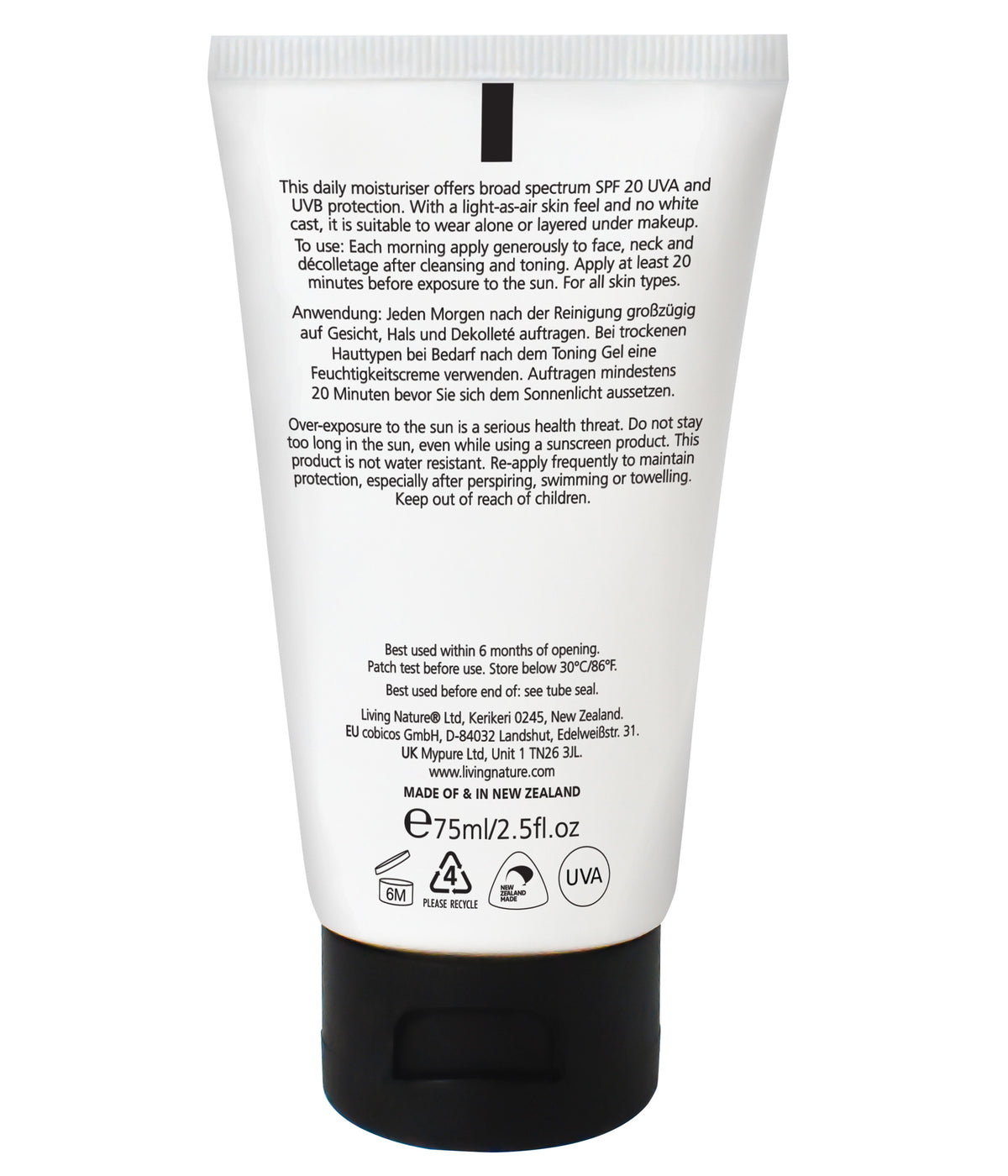 Daily Protect Facial lotion SPF20 Daily Protect Facial lotion SPF20 - Default Title in Moisturiser | Living Nature