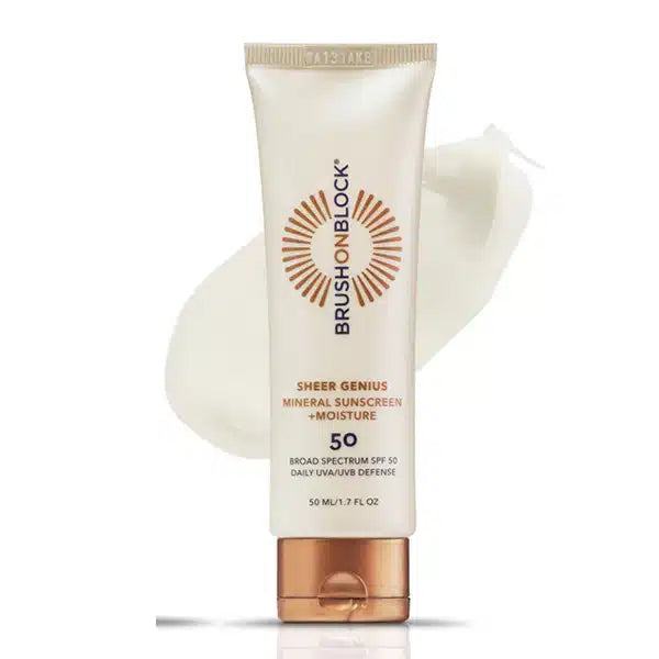 Sheer Genius Mineral Sunscreen SPF50 Sheer Genius Mineral Sunscreen SPF50 - Default Title in Sunscreen | Brush On Block
