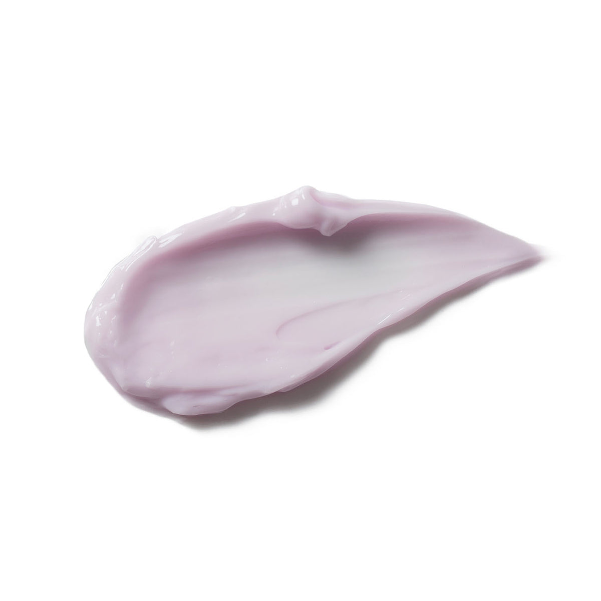 Pink cream swatch on a white background