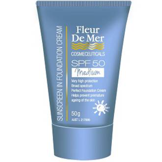 Fleur De Mer Tinted Foundation Sunscreen Fleur De Mer Tinted Foundation Sunscreen - Light in Sunscreen | Fleur De Mer