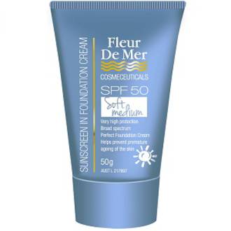Fleur De Mer Tinted Foundation Sunscreen Fleur De Mer Tinted Foundation Sunscreen - Soft Medium in Sunscreen | Fleur De Mer