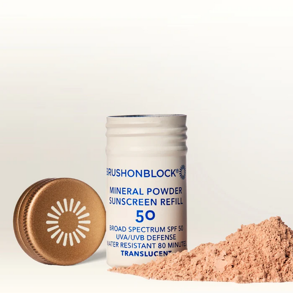 Brush On Block | Mineral Powder SPF 30 - Translucent - Refill - Beauty ...